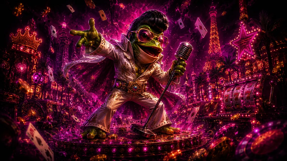 Elvis Frog in Vegas